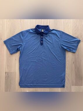 Footjoy Golf Dri Fit Geometric Print Polo Shirt